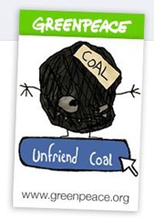 greenpeace facebook coal