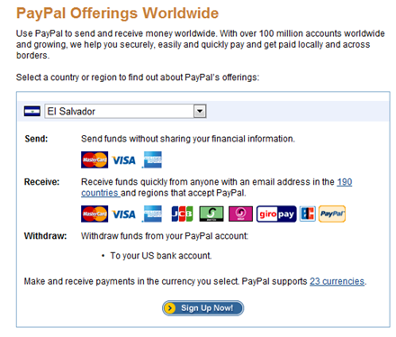 paypal offerings