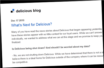 delicious blog future